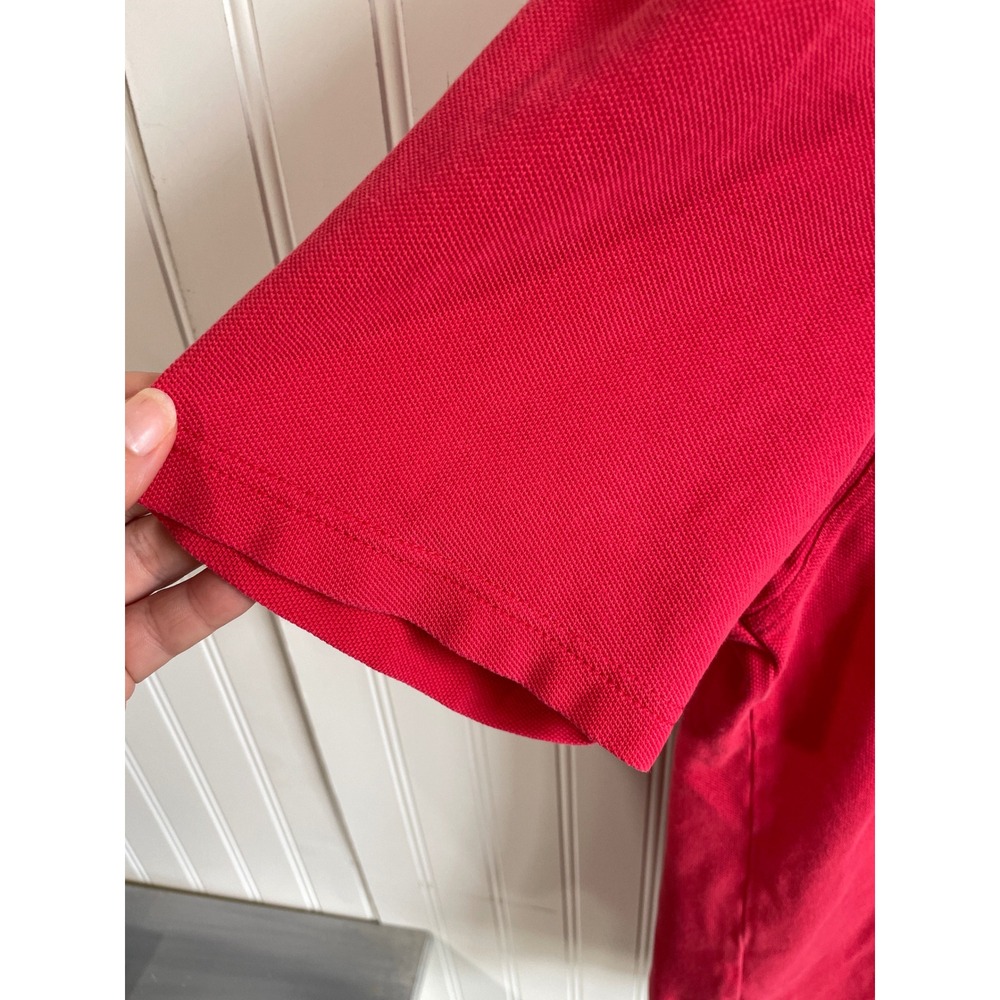 WRU Wales Rugby Union Mens Large Red Short Sleeve Pique Cotton Polo Shirt - Picture 3 of 11